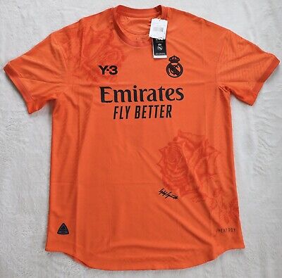 Y-3 Real Madrid 2023/24 Goalkeeper Jersey Orange - Men's Y-3 Real Madrid 2023/24 Goalkeeper Jersey Orange - Men's