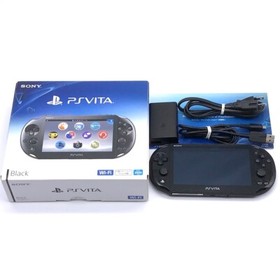 SONY PS Vita PCH-2000 Slim Black Wi-Fi LCD FW:3.73 w/ Charger, Box "Mint"