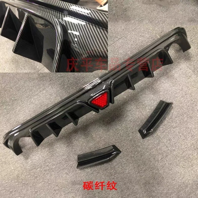 碳纤维 ABS 后保险杠扩散器唇部适合马自达 6 Atenza Sedan 2019-2021 — 第 2/4 张图片