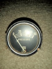 Vintage Stewart Warner 2 Oil Pressure Gauge Sw Chrome Bezel