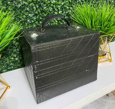 Christian Dior Train Case Vanity Makeup Case Box Dior Beauty Authentic Coffret