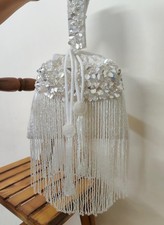 Bridal Potli Bag for Wedding Designer Pearl Embroidered Potli for Women India