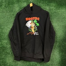 Hooters Las Vegas Casino Wings & Wagers Hoodie Size Large