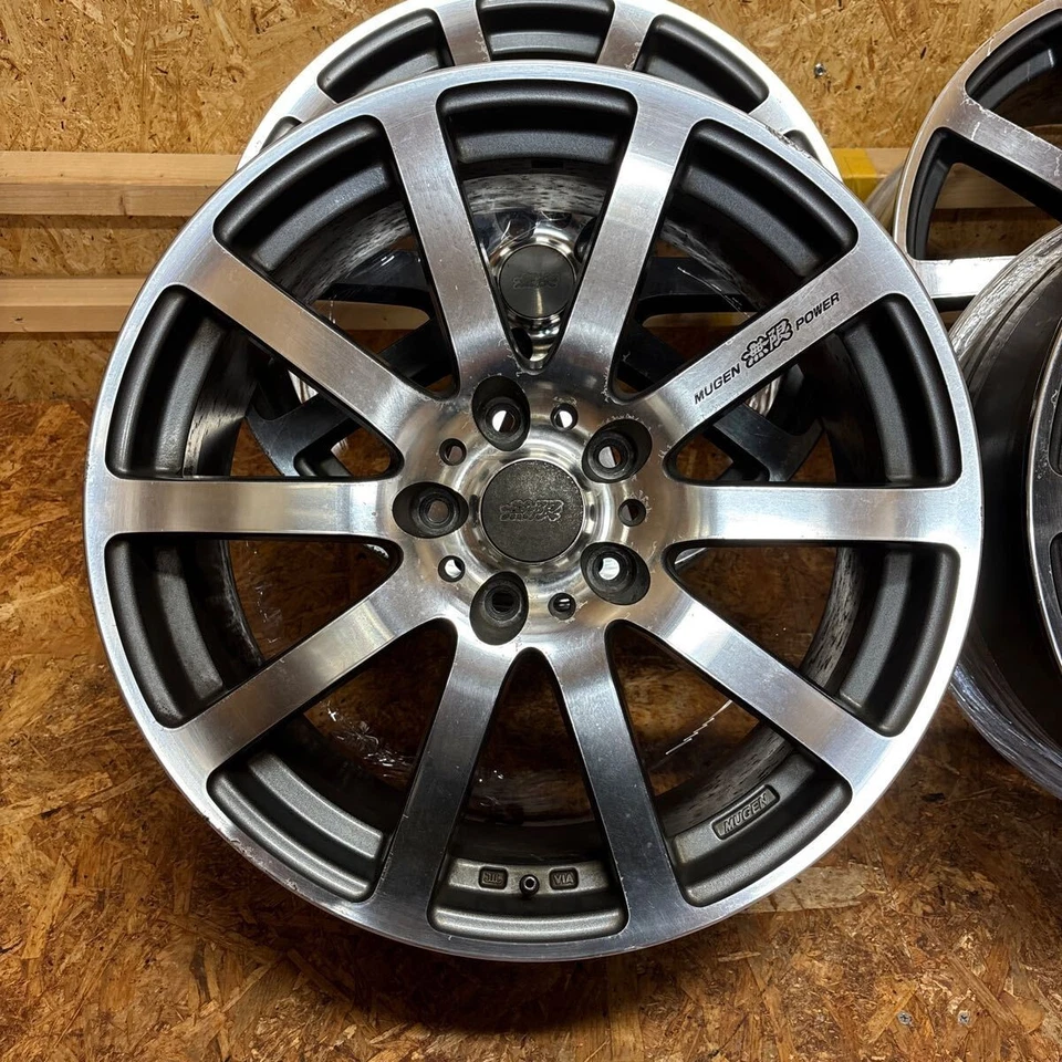 Rare Mugen NR 18" Wheels by RAYS 7.5J +55 5x114.3 Forged Japan JDM - Image 2 of 4