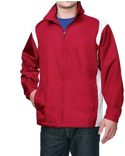 Tri-Mountain Windbreaker Jacket Size 2XL Red