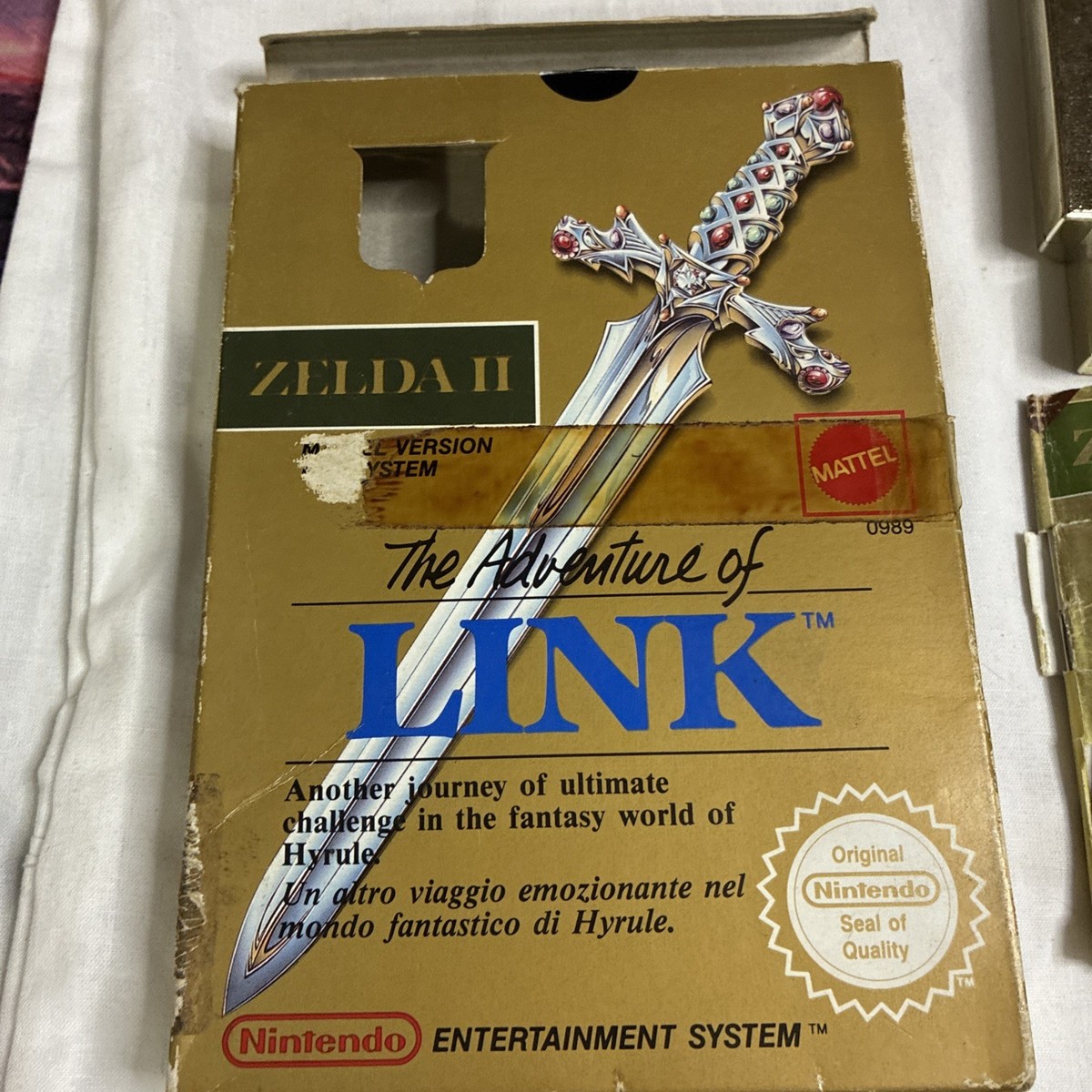 Zelda 2 The Adventure Of Link NES Nintendo PAL Gold Cartridge