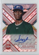 2018 Panini Elite Extra Edition Status Red Die-Cut 70/75 Ariel Almonte Auto s3g