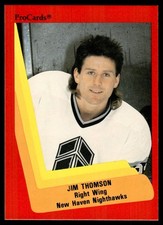 1990-91 ProCards Jim Thomson New Haven Nighthawks #422
