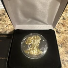 2016 1 Dollar 1oz Silver eagle .999 ￼ 24ct Gold, black out Ruthenium 165 of 1000