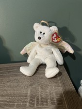 Ty Beanie Babies Halo the Angel Bear Toy