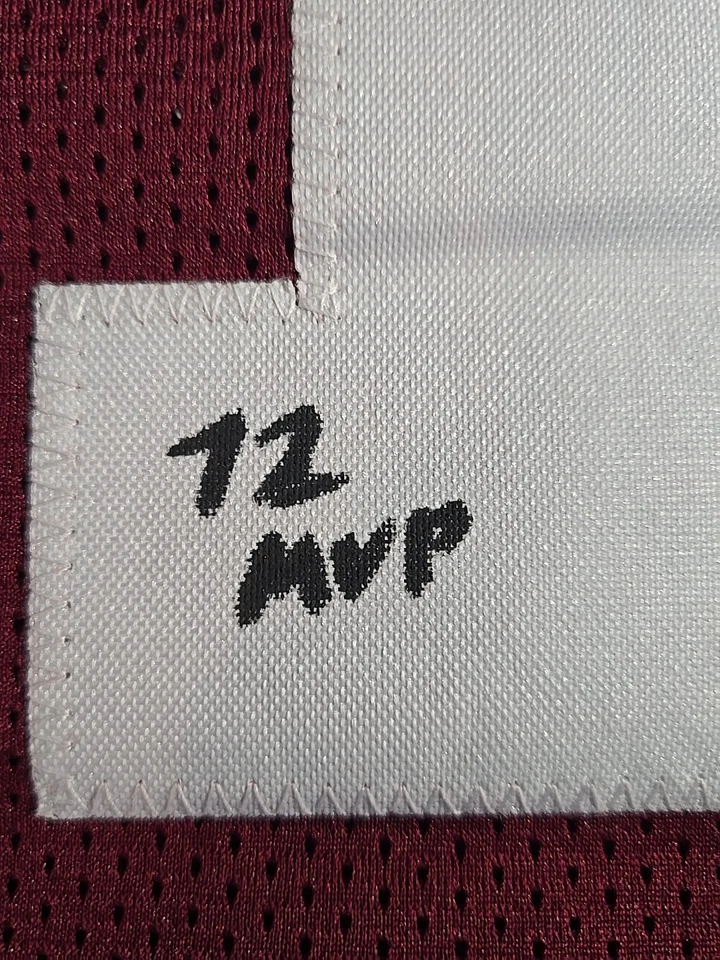 Jersey rojo Larry Brown autografiado/firmado estilo profesional Beckett 48039 Foto 4 de 4