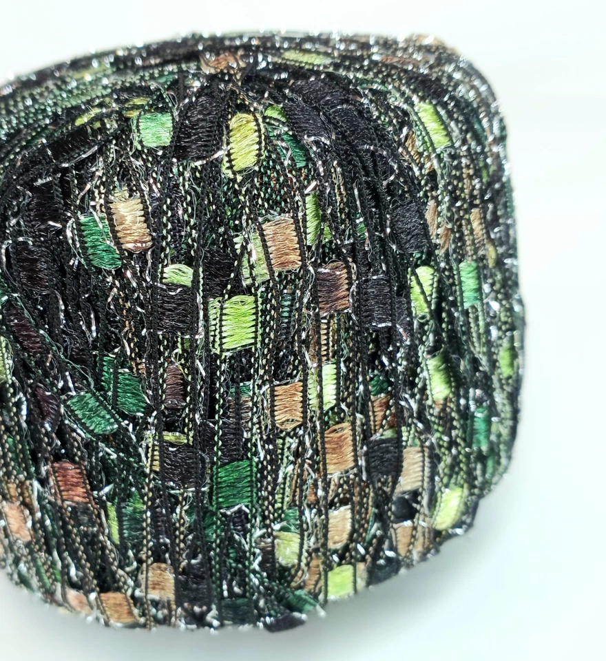 RETIRED Plymouth Yarn EROS GLITZ Ladder Ribbon Italian Collection Color #114 (?) - Image 3 of 3