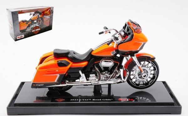 Harley Davidson Cvo Road Glide 2022 Orange 1:18 Modell 23106 Maisto MI23106-image