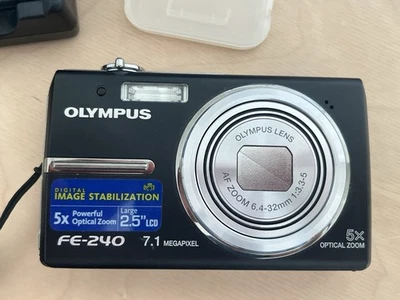 OLYMPUS FE-240 シルバー オールドコンデジ 充電器付き Olympus FE-240 Digital Cameras with Direct Print for Sale | Shop