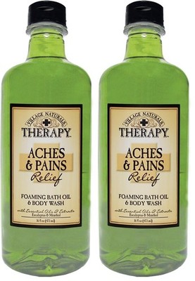 Village Naturals Therapy Foaming Bath Oil, 16 Fl Oz (Pack of 2), B0034zgzr0 