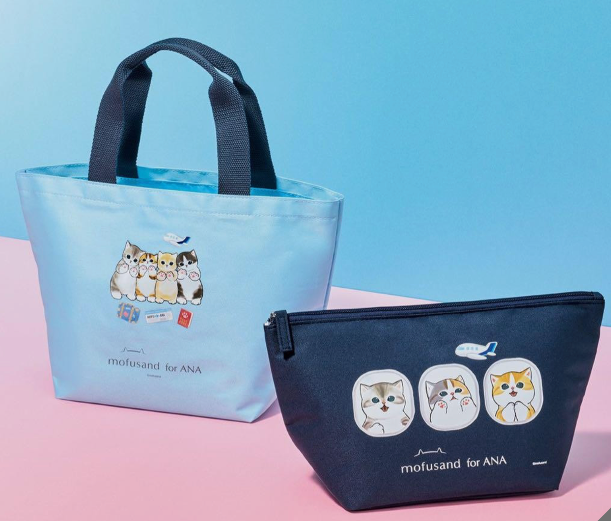 NEW Mofusand X ANA International Flight Exclusive Tote Bag With