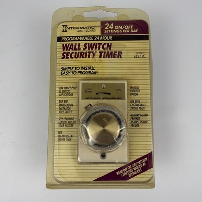 Intermatic Programmable Electronic Wall Switch Security Timer Model EJ341C
