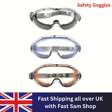 Industrial Grade Safety Goggles Anti Fog Clear Lens Lab Goggles PPE Wear