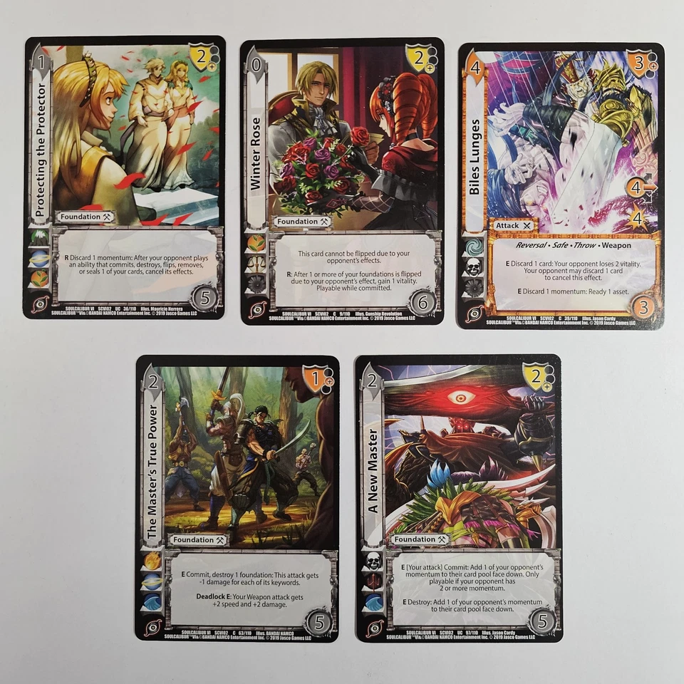 UFS Soul Calibur 3 Foil Cards Lot Of 6 Universal Fighting System Game Cards - Image 3 of 4