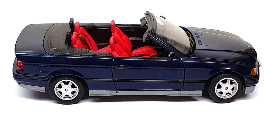 Maisto 1/18 Scale Diecast 26725E - 1993 BMW 325i Convertible - Dk. Blue - Image 4 of 4
