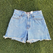 Levis 550 Vintage Women's 28x4 Light Wash Denim Cut Off Shorts
