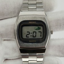 Seiko Men's Vintage Silver Tone Digital Quartz Watch 0534-5020