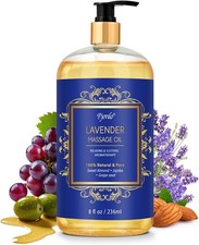 Aromatherapy Lavender Massage Oil for Calming, Soothing  Relaxing, Natural Body
