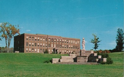 Merrimack College Sullivan Hall Shrine Andover MA Chrome Postcard c1950s