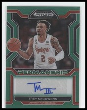2022 Prizm Draft Picks #CP-TMC Trey McGowens College Penmanship Prizms Green