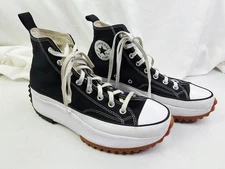 Converse Run Star Hike Size 10 Mens Or 11.5 Womens Black Hi Platform Sneakers