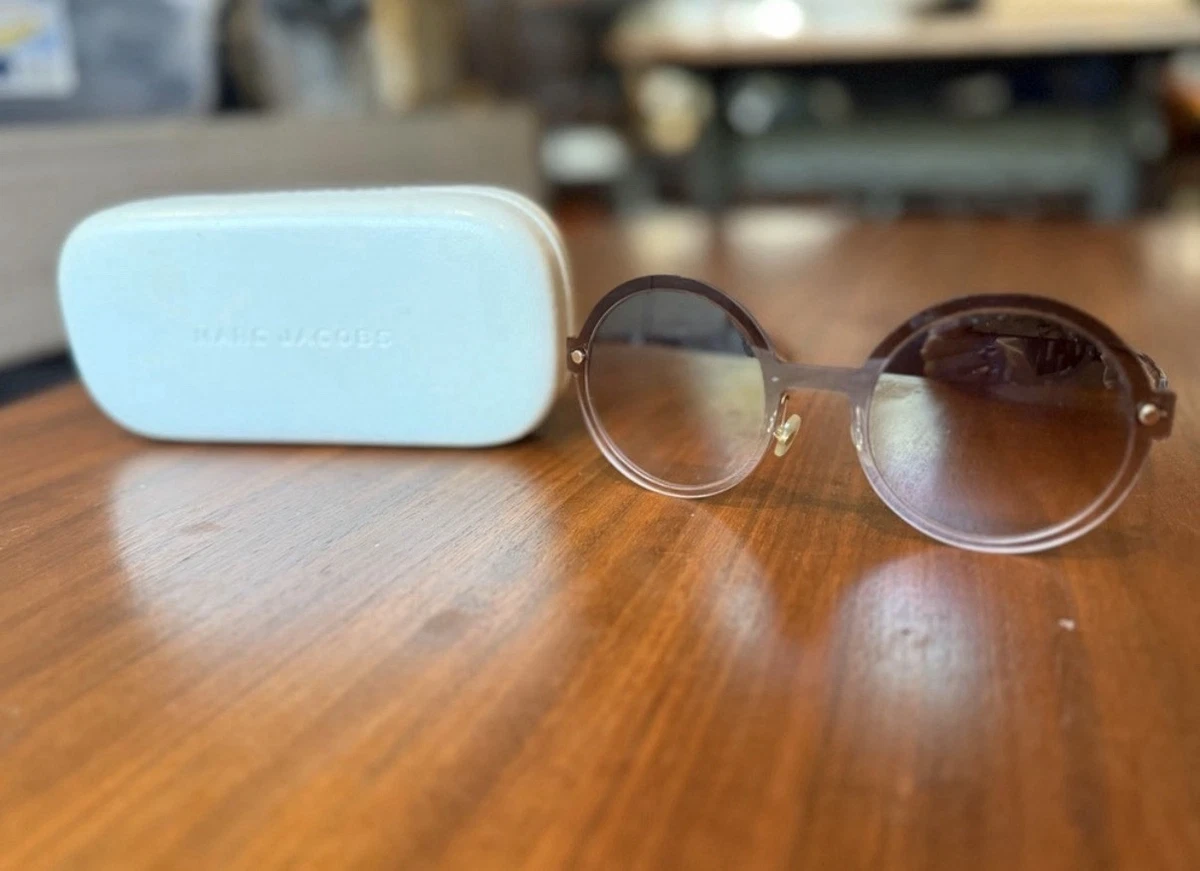 Marc Jacobs 29/S Gradient Brown Pink Round Sunglasses Marc Jacobs Pink Frame Round Sunglasses for Women for sale  main image 4