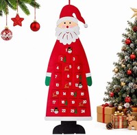Filz Adventskalender Nikolaus Weihnachtsmann FüR Weihnachten Deko Geschenk