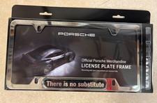 Genuine Porsche There Is No Substitute License Plate Frame Chrome 911 914 356