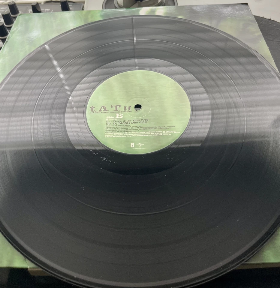 t.A.T.u. – All The Things She Said 2002 Press 2X12" PROMO In Pic Cover VG+/VG - Image 4 of 4