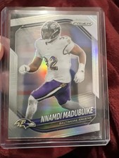 2025 Panini Prizm SILVER PRIZM Nnamdi Madubuike #22 - Baltimore Ravens