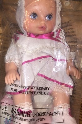 VtgNIP Avon Drink N Wet Waterbaby 9   Doll Playmates Lauer Toys 2003 FreeShiping