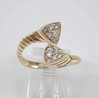 Unique Design Classic Ring 14K Yellow Gold Plated 2Ct Round Cut VVS1 Moissanite