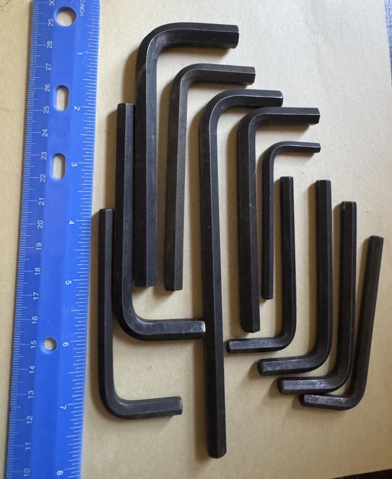 Allen Hex Keys Wrench Set, Hand Tools, Workshop Equipments 10 pcs - Image 2 of 4