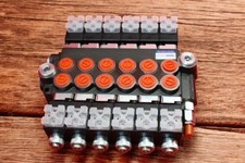 DIRECTIONAL CONTROL VALVE 6-SPOOL HYDRAULIC SOLENOID 50 L/MIN 13GPM 12VDC