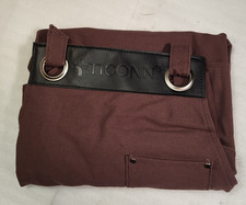 Ticonn Canvas Apron Utility Work Shop Coverall w/Pockets Adjustable Straps Brown