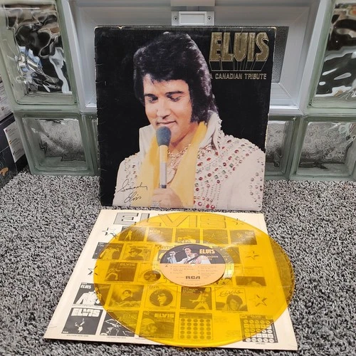 Elvis Presley - A Canadian Tribute RCA KKL1-7065  Gold vinyl 1978 vintage yellow