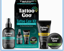 Tattoo Goo Tattoo Care Kit Antimicrobial Soap Lotion Balm Dermatologist Tested