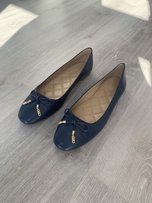 Leder Ballerinas von Michael Kors in dunkelblau | Größe 40