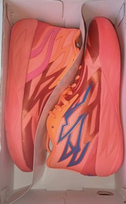 PUMA Melo MB.02 Fiery Coral Ulta Orange Basketball Shoes   8 US Brand New In Box
