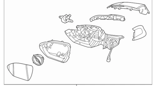 OEM | 2022 - 2024 Hyundai Tucson Side View Mirror (Left/Driver)