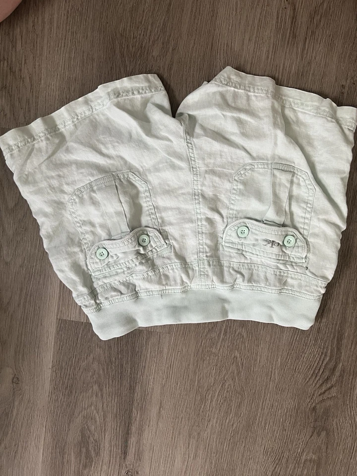 Pantalones Cortos Calvin Klein CK Mujer Talla Pequeña Azul Claro con Cordón Talla M Foto 2 de 4