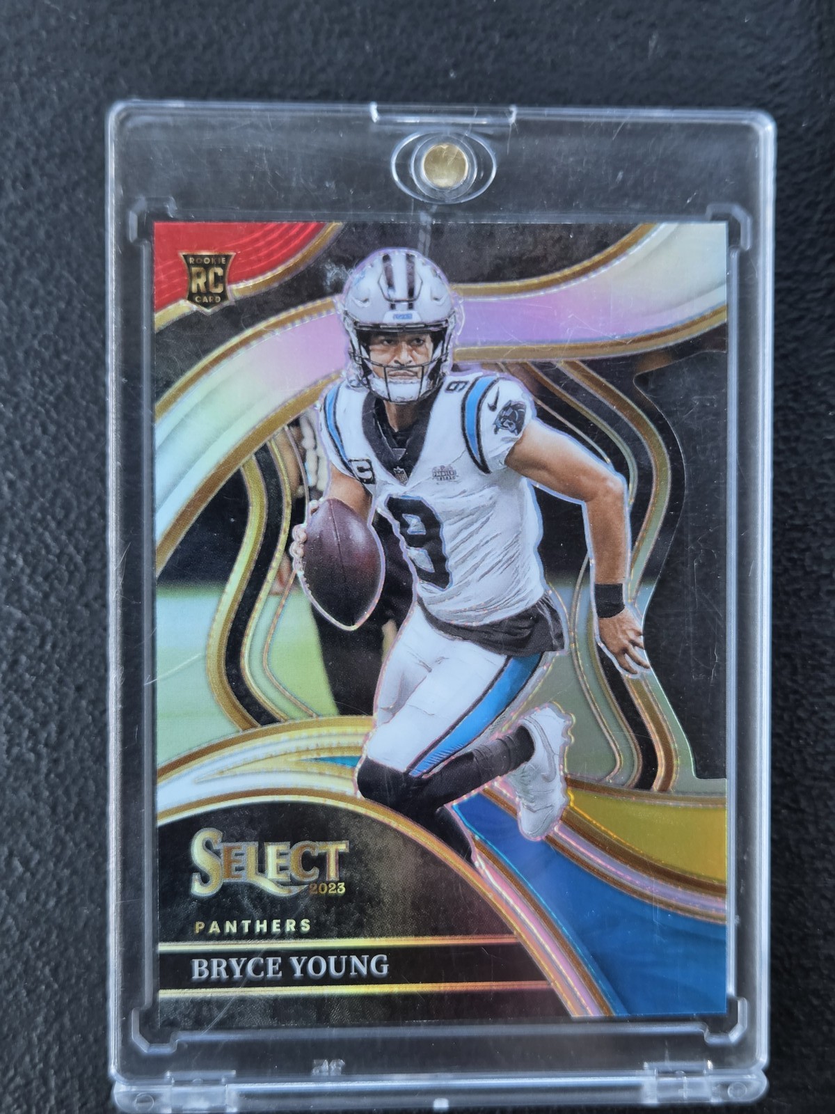 2023 Panini Select #291 Bryce Young Red and Yellow Prizms Die Cuts
