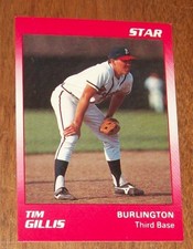 1990 Star Co. Burlington Braves Tim Gillis Hand Signed Autographed Card