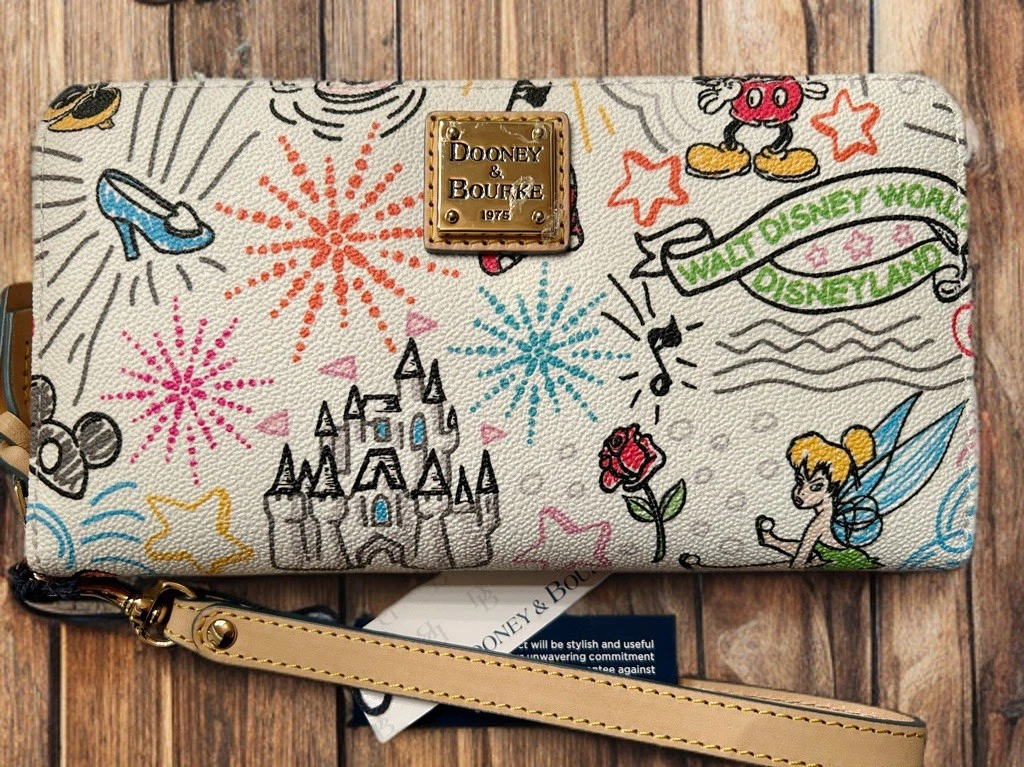 DOONEY&BOURKE 海外ディズニー 長財布 ホワイト 白 Dooney & Bourke Mickey Mouse White Disney Handbags (1968-Now) for