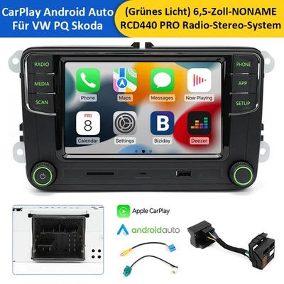 NONAME RCD440 RCD360 PRO 2 187B Grün Licht CarPlay Android Auto Radio Für SKODA - Bild 1 von 4